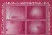 复古Y2K美学粉色酸性颗粒渐变纹理元素矢量素材